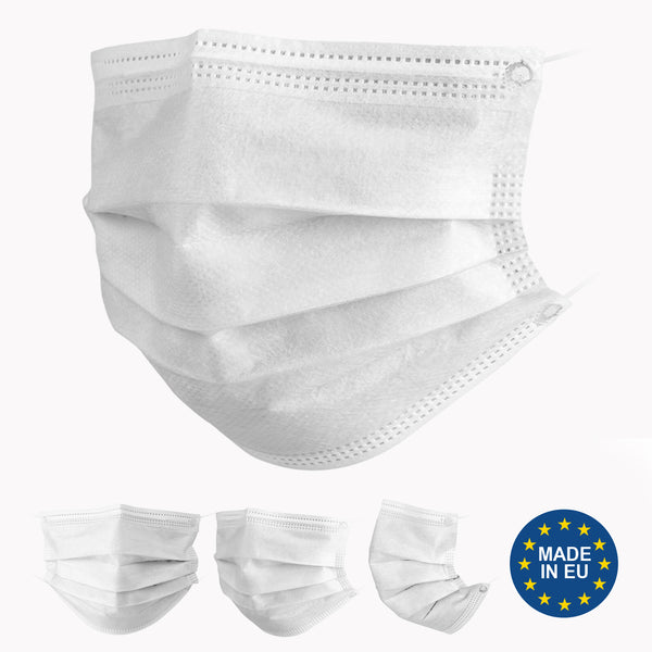 2000x medical-grade face mask Type IIR, 3-ply