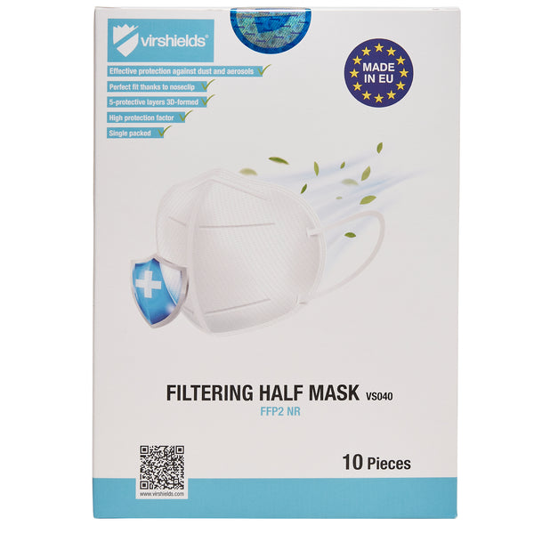 10x FFP2 masks 5-ply white