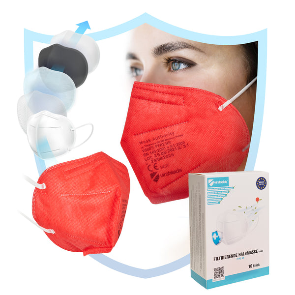 Virshields® Masque Chirurgical - Type IIR, BFE ≥ 99,98% / VFE 99,6%, DIN EN  14683, 2000 Pièces, 3 Couches - Masque Jetable, Médical, Protection Facial